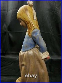 14 LLADRO ROSITA #2085 FIGURINE Blonde GIRL PUPPY DOG & ROSE GRES finish MINT