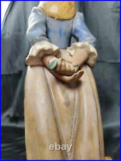 14 LLADRO ROSITA #2085 FIGURINE Blonde GIRL PUPPY DOG & ROSE GRES finish MINT