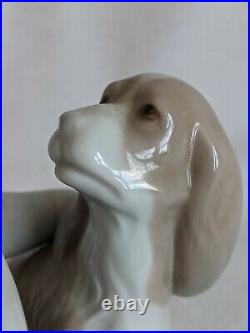 1970's LLADRO BOY WITH DOG 1970-97 PORCELAIN FIGURINE #4522G