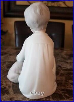 1971 LLADRO 7.5 Boy With Dog #4522 Figurine Matte Finish Vintage Retired