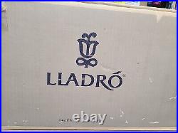 1984 Lladro #5215 Fishing With Gramps Boy Grandfather Dog Boat Retail $1550