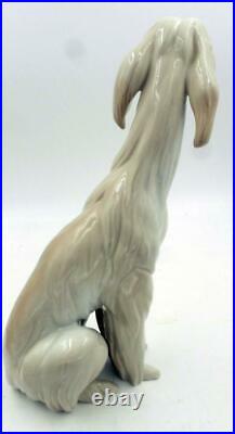 1985 Llardo Afghan Hound Dog Figurine #1069 Mint Condition