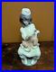 1990s Lladro Little Veterinarian #6348 Nurse Vet Puppy Dog Statue Figurine