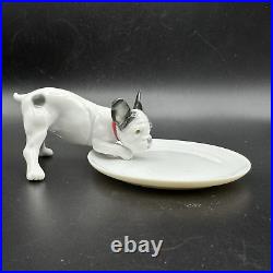 2012 Lladro Boutique MADISON 500 FRENCH BULLDOG Frenchie Dog with Dish Figurine