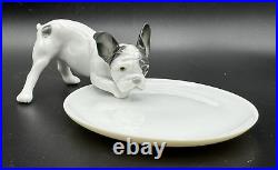 2012 Lladro Boutique MADISON 500 FRENCH BULLDOG Frenchie Dog with Dish Figurine