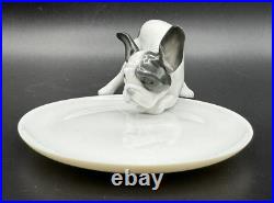 2012 Lladro Boutique MADISON 500 FRENCH BULLDOG Frenchie Dog with Dish Figurine