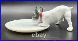 2012 Lladro Boutique MADISON 500 FRENCH BULLDOG Frenchie Dog with Dish Figurine