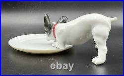 2012 Lladro Boutique MADISON 500 FRENCH BULLDOG Frenchie Dog with Dish Figurine