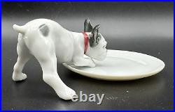 2012 Lladro Boutique MADISON 500 FRENCH BULLDOG Frenchie Dog with Dish Figurine