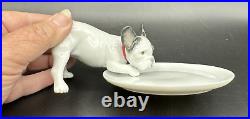 2012 Lladro Boutique MADISON 500 FRENCH BULLDOG Frenchie Dog with Dish Figurine