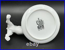 2012 Lladro Boutique MADISON 500 Porcelain French Bulldog Dog Dish Figurine RARE