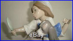 3 Porcelain Lladro Figurine Who's The Fairest Girl Dog Bath Bashful Signed Lot