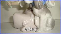 3 Porcelain Lladro Figurine Who's The Fairest Girl Dog Bath Bashful Signed Lot