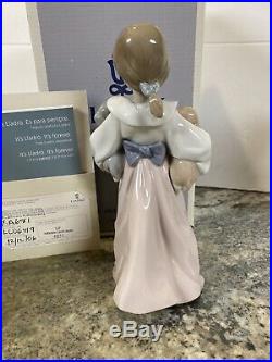 ARMS FULL OF LOVE FEMALE With Puppy DOGS BY LLADRO #6419 Hand Signed & COA MIB