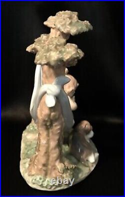 AdorableLladro Little Napmates Child/Dog (6853 Mint in Box) Glaze Finish