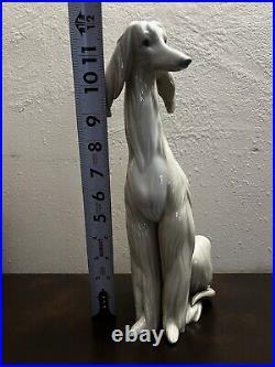 Afghan Hound Dog Retired Perfect Condition Juan Huerta 1977 Nice! Lladro Spain