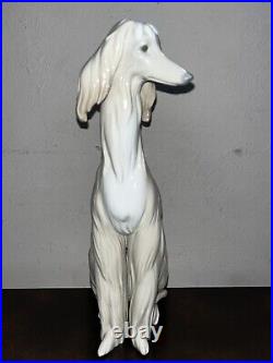 Afghan Hound Dog Retired Perfect Condition Juan Huerta 1977 Nice! Lladro Spain