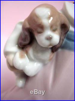 Arms Full Of Love Female With Dogs By Lladro #6419