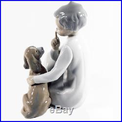 BOY & SPANIEL DOG 8 by Lladro Porcelain made in Spain #4522 NEW NEVER SOLD