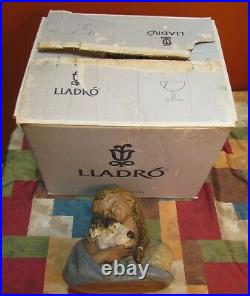 BREATHTAKING LLADRO #2199 DEVOTED FRIENDS GIRL & DOG-RETIRED-EXCELLENT/MINT withOB