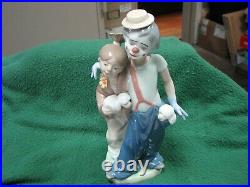 Beautiful LLADRO #7686 Pals Forever Clowns & Dogs 9 Tall MINT CONDITION