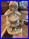 Beautiful Lladro Girl Sitting In Chair With Flower Basket & Dog Figure