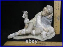 Beautiful Lladro NAO Boy Sleeping With Dog Figurine Scarce Piece & Rare