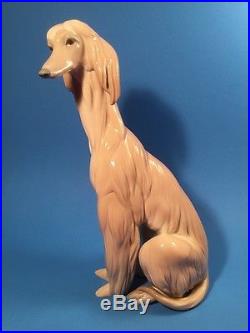 Beautiful Lladro Porcelain Large Afghan Dog Figurine, p286