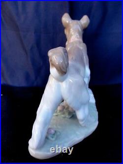 Beautiful Lladro Safe & Sound Boy & Dog Figurine Scarce Piece