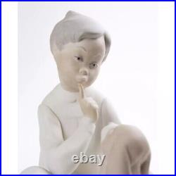 Boy Talk & Play with His Dog Vintage Figurine Porcelain By Lladro Spain 1980s