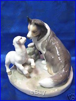 Countryside Companions Farm Dog Love Porcelain Figurine Nao By Lladro #1638