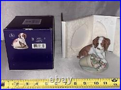 DOCILE LLADRO #7672 IT WASNT ME PUPPY withSPILLED FLOWER POT- EXCELLENT withO. B