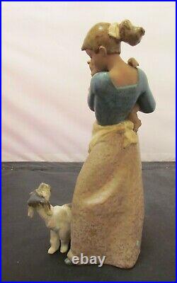 Desirable Lladro #2187 Jealous Friend Mom-child & Dog-retired-excellent/mint