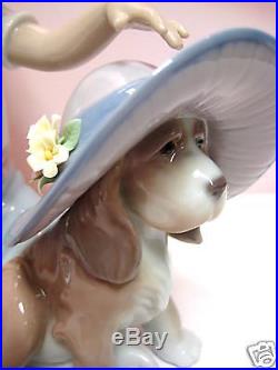 Elegant Touch Girl With Dog Figurine By Lladro #6862