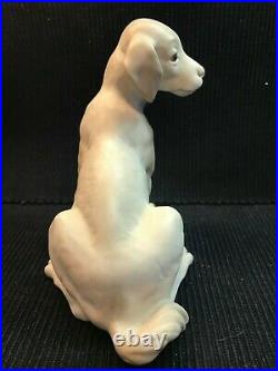 Extremely Rare Vintage Pre-1960 Lladro Sitting Dog Figure