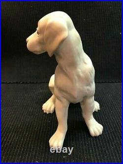 Extremely Rare Vintage Pre-1960 Lladro Sitting Dog Figure