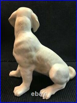 Extremely Rare Vintage Pre-1960 Lladro Sitting Dog Figure