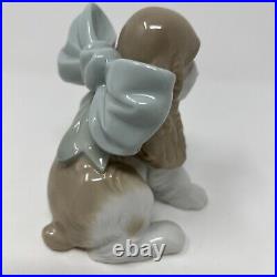 Free Shipping For Collectible Vintage Nao By Lladro #1349 Puppy Present