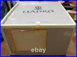 GG55 Vintage Lladro 5770 Out For A Spin Boy withDog in Toy car in Box