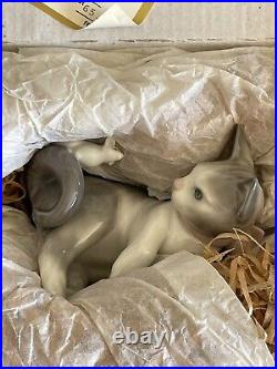 Genuine LLADRO Three Figurings WITH ORIGINAL Boxes cat and mouse, butterfly Dog