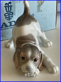 Genuine LLADRO Three Figurings WITH ORIGINAL Boxes cat and mouse, butterfly Dog