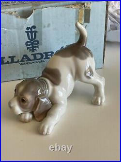 Genuine LLADRO Three Figurings WITH ORIGINAL Boxes cat and mouse, butterfly Dog