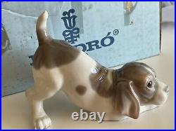 Genuine LLADRO Three Figurings WITH ORIGINAL Boxes cat and mouse, butterfly Dog