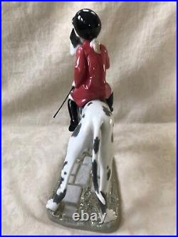 Giddy Up Doggy Lladro Figurine Girl with Dog Original Box Mint Condition