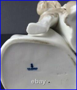 Glazed Lladro Pocelain Figurine Boy with a Dog A-11A Retired No Box