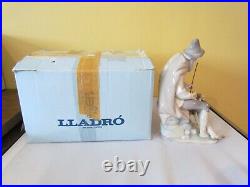 HEARTFELT LLADRO # 1094 BEGGER OLD MAN & DOG -EXCELLENT/MINT withORIGINAL BOX