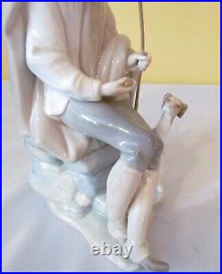 HEARTFELT LLADRO # 1094 BEGGER OLD MAN & DOG -EXCELLENT/MINT withORIGINAL BOX