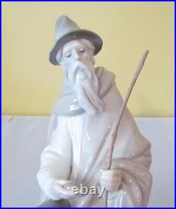 HEARTFELT LLADRO # 1094 BEGGER OLD MAN & DOG -EXCELLENT/MINT withORIGINAL BOX