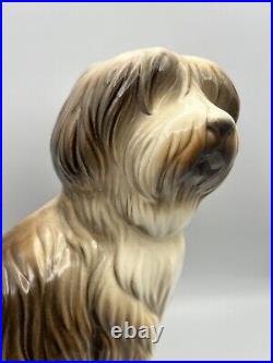 Hispania Daisa Lladro Large Ceramic Sheepdog Dog Figurine 1984 11.5