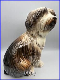 Hispania Daisa Lladro Large Ceramic Sheepdog Dog Figurine 1984 11.5